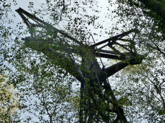 Nine Mile Point Colliery aerial ropeway pylon 2, October 2012